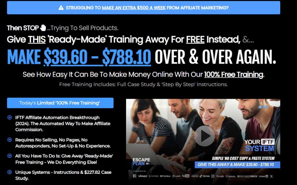 Lead magnet to attract leads and earn commissions